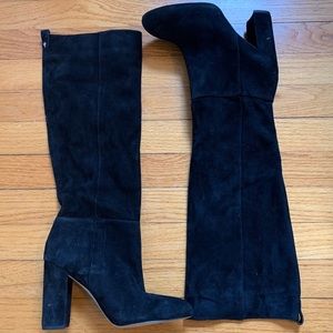 Sam Edelman Caprice Black Suede Pull on Boots